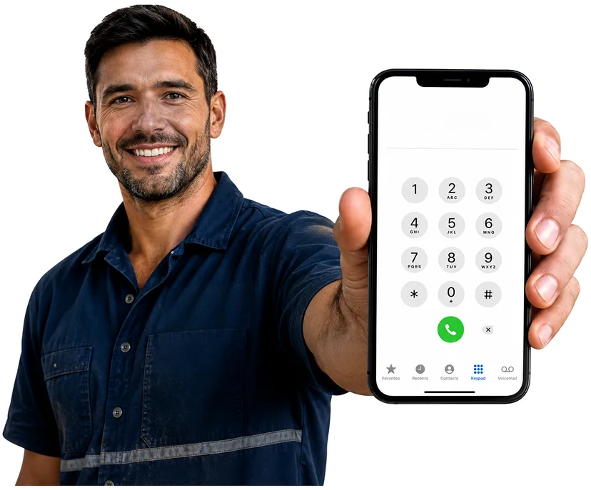 Our plumber taking a booking call for Wentworthville